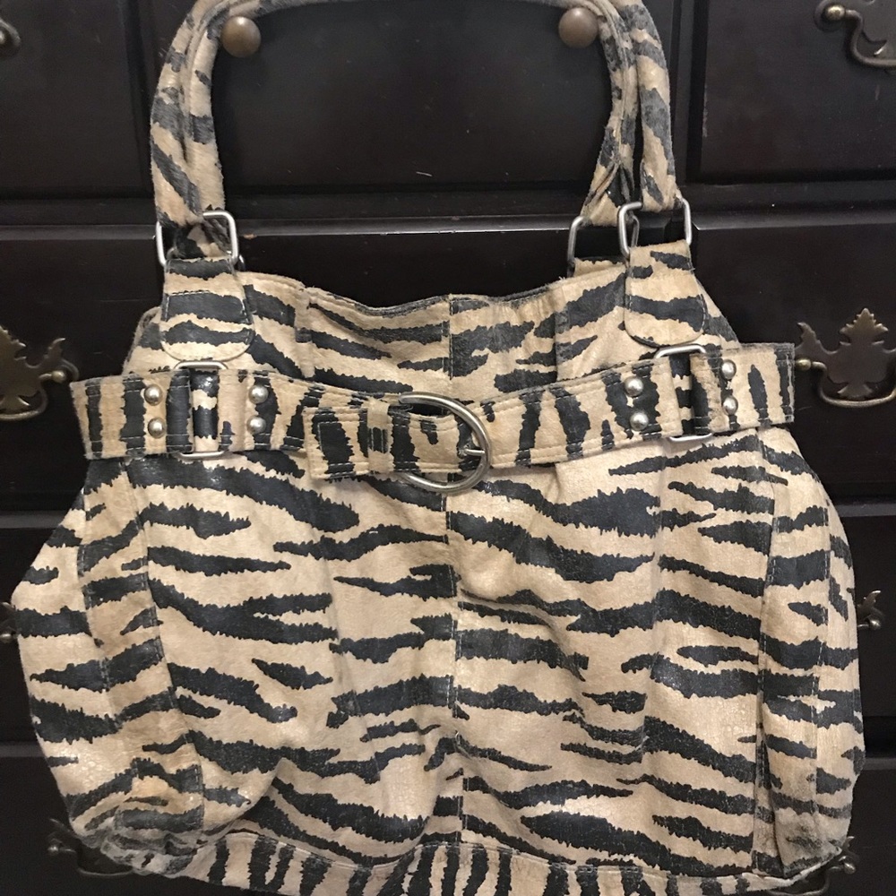 New Direction Zebra Print bag